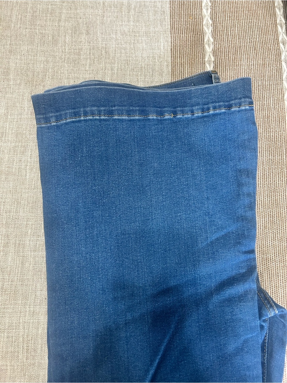 7 For All Mankind Tailorless Dojo Blue Wide Leg Flare Jeans 29 - Picture 4 of 5